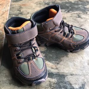 Never worn hiking boots.